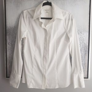 Banana Republic White Collar Button Down